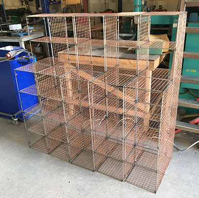 Weld mesh shelves bins and baskets poultry cages wire mesh fabrication stainless steel wire mesh